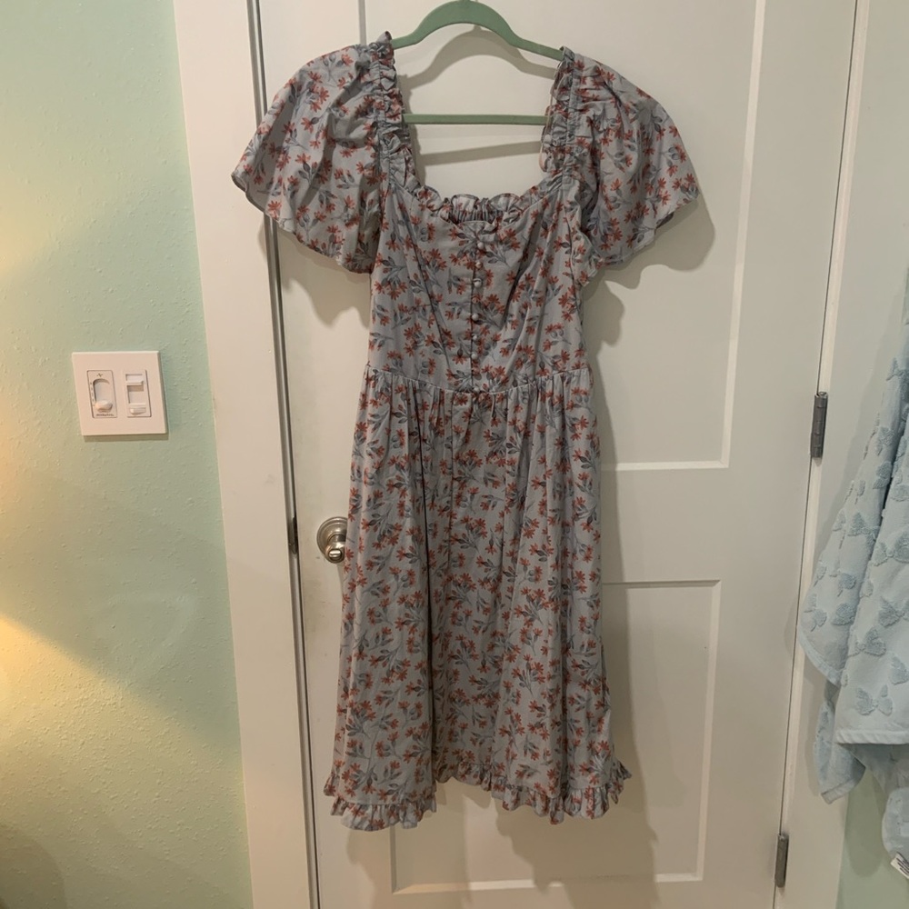 Floral Puff Sleeve Dress